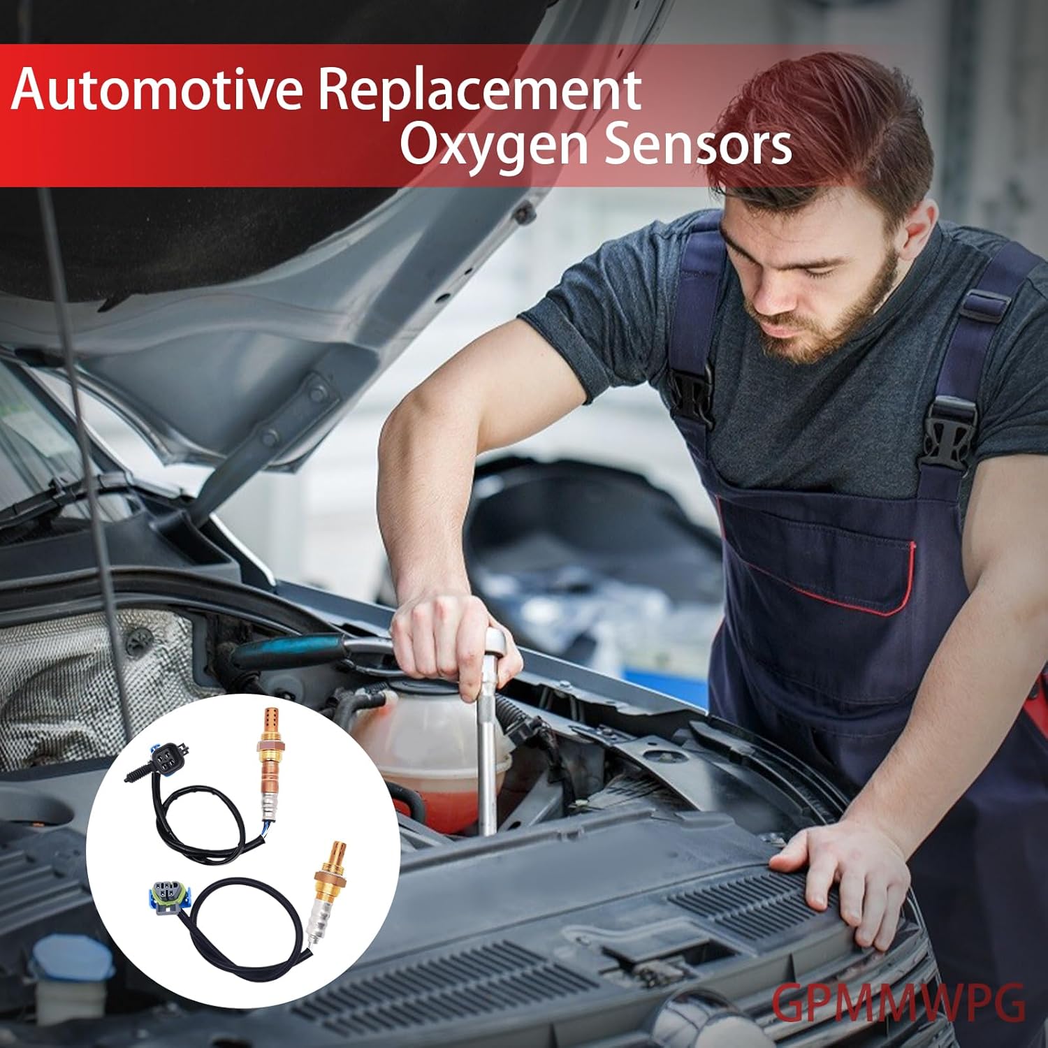 2PCS O2 Sensor 234-4242 234-4251, 02 Sensor, Automotive Replacement Oxygen Sensor Compatible with Chevy for Malibu Compatible with Saturn for Aura for Sky for Vue