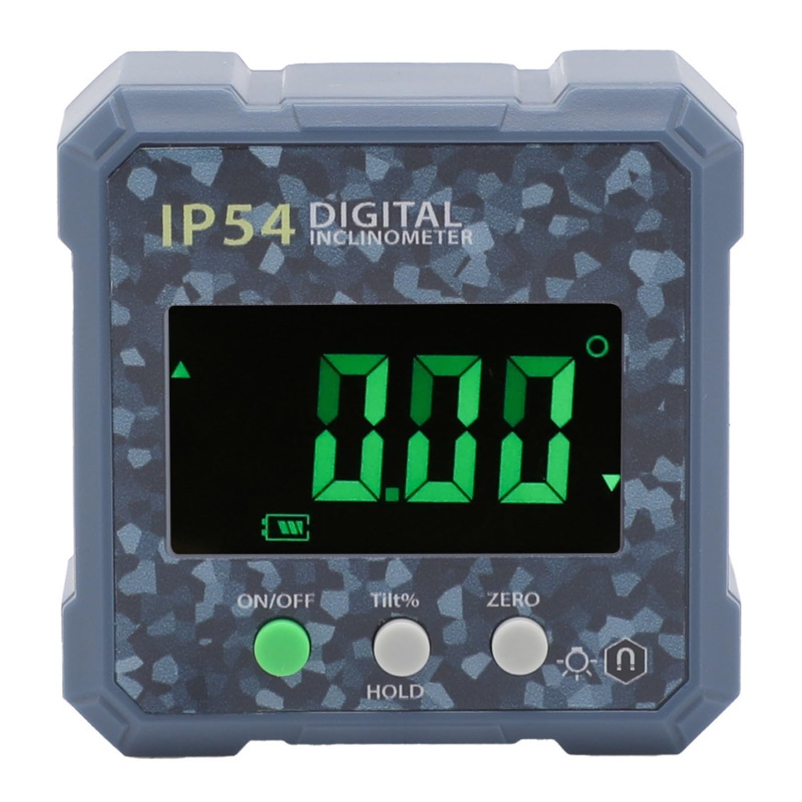 Bnvewr Blue Digital Angle Finder, Digital Inclinometer Protractor 4X90 Degree Magnetic Level Gauge Ip54 Waterproof Angle Finder With Lcd Display,Inclinometer(Blue)