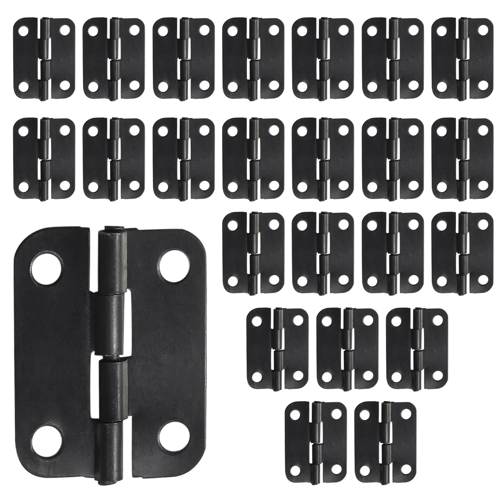 Black Cabinet Hinges - 24 Pack -1 Black Cabinet Hinges - 24 Pack -1