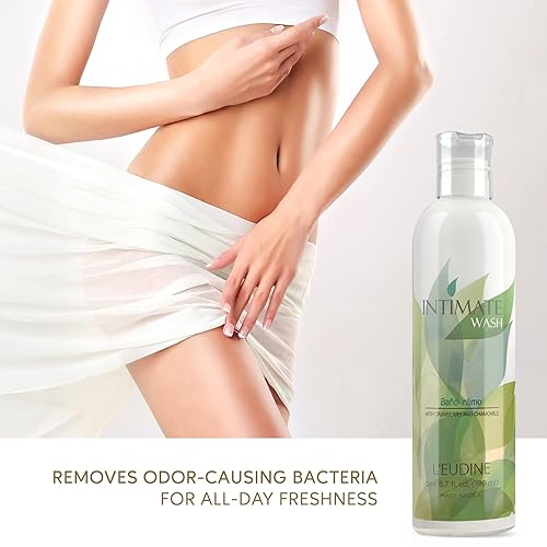 Miniatura 4 de L'EUDINE Feminine Care - Jabón corporal de 6.7 onzas líquidas, lavado femenino que equilibra el pH con manzanilla, aloe vera, lavado íntimo para