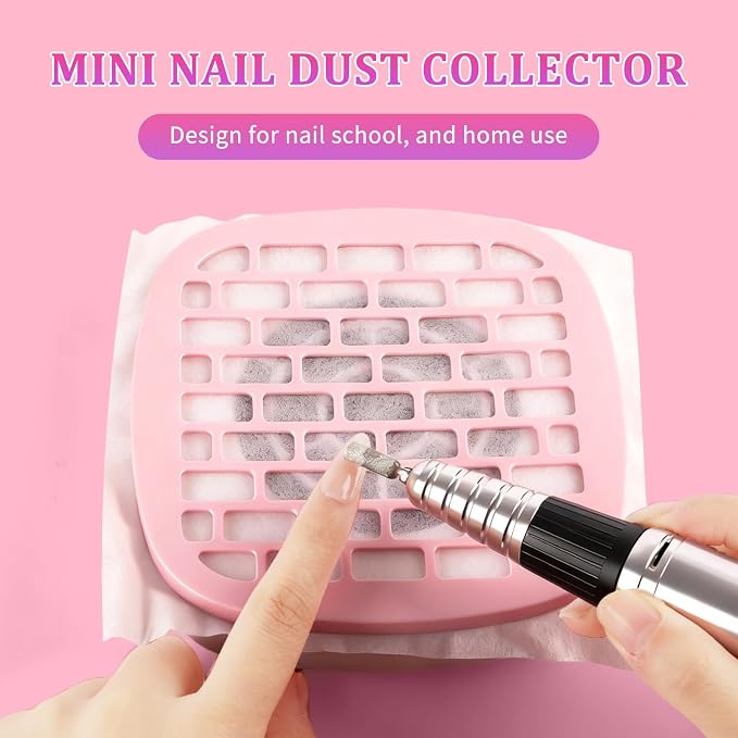 Mini recolector de polvo para uñas compacto y portátil miniatura 2