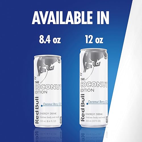 Vista 84 de Red Bull Yellow Edition - Bebida energética tropical, con 80 mg de cafeína más taurina y vitaminas B, 8.4 onzas líquidas, paquete de 24 latas