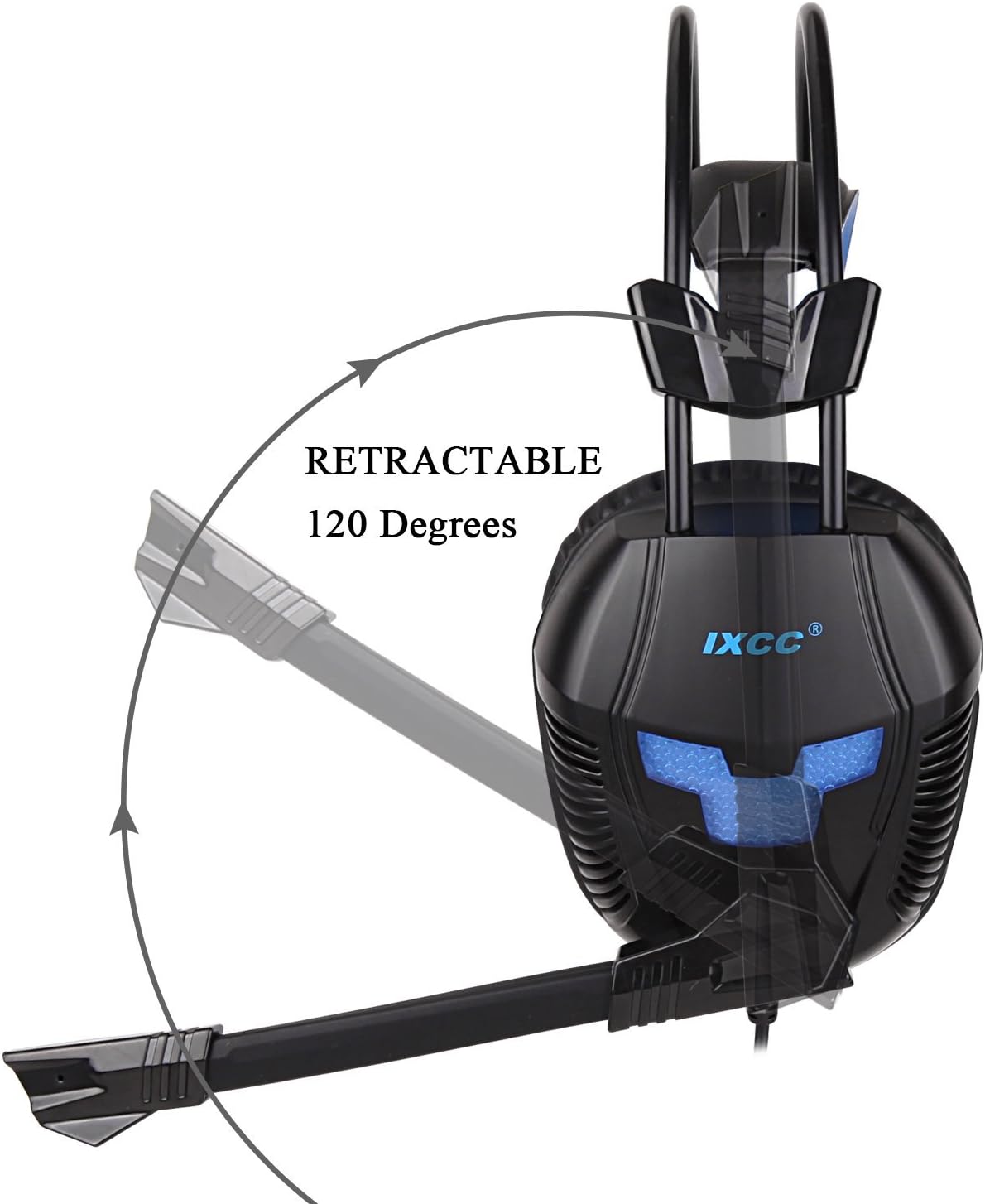 iXCC Gaming Headset, Surround Stereo Sound Noise Isolating Headphone with in-line Control for PC, MAC, Xbox One/S, PS4, VR, PlayStation 4 or More
