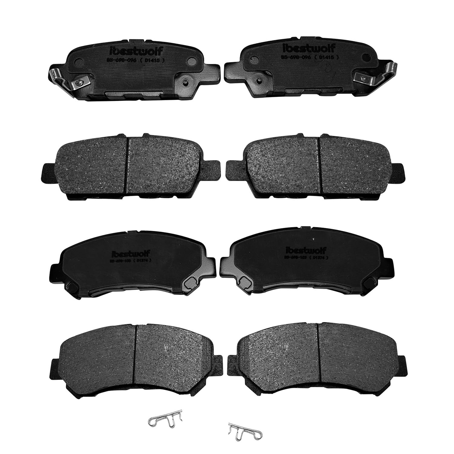 IBESTWOLF Front & Rear Ceramic Pads