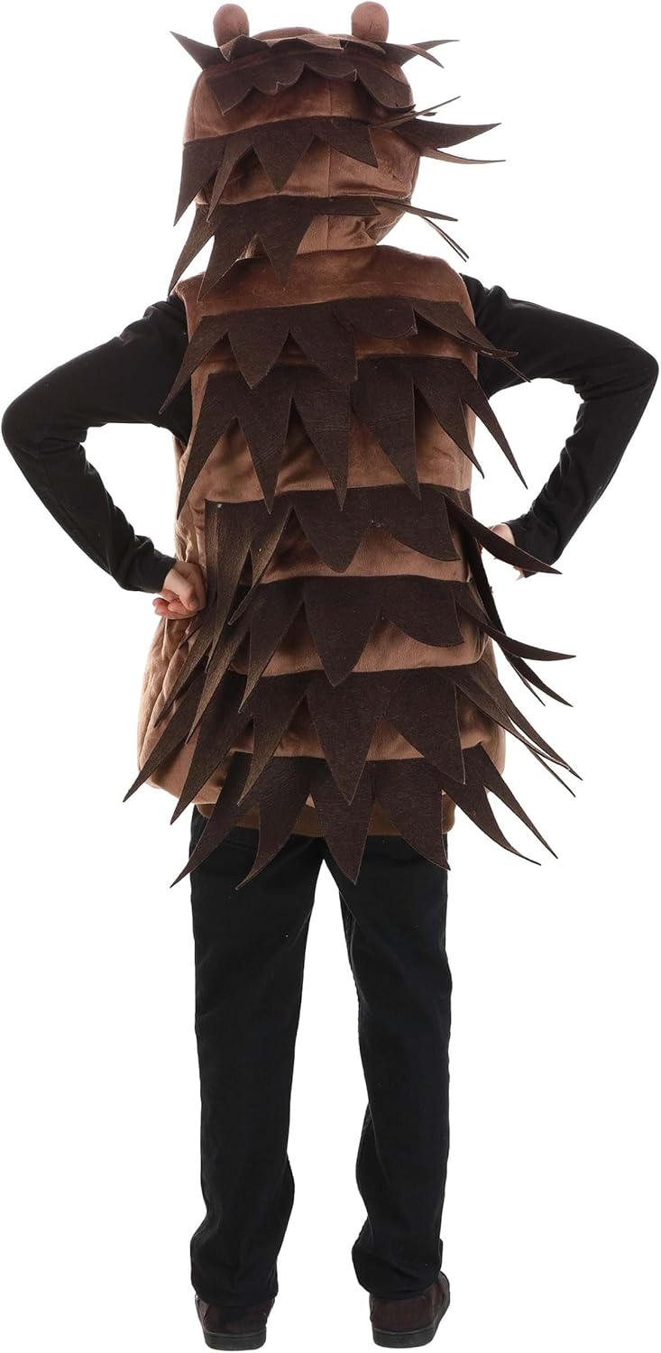 Kid's Porcupine Costume & Headpiece | Woodland Creature Cosplay Outfit for Boys & Girls | Child Animal Costumes - Image 2