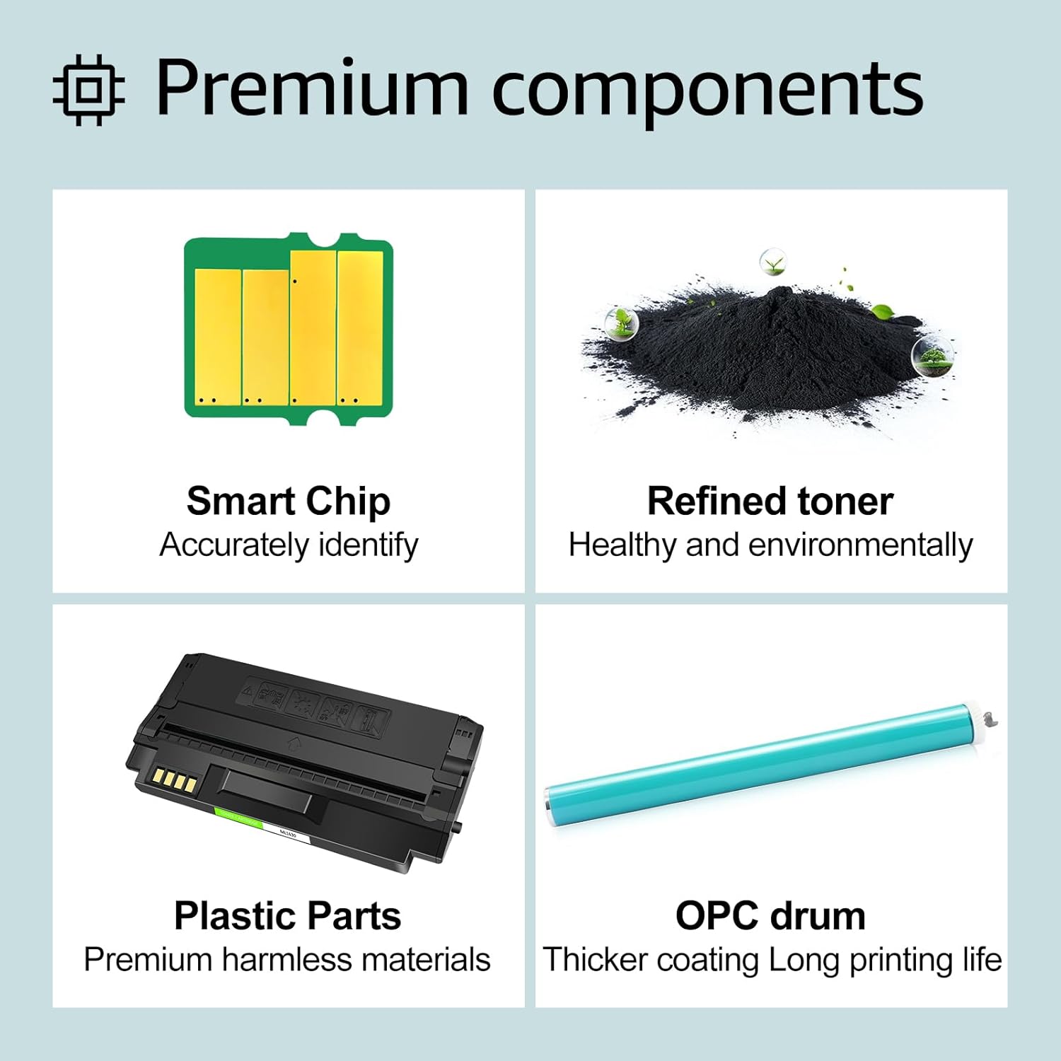 greencycle 1 Pack ML-1630 Toner Cartridge High Yield Compatible for Samsung ML1630 ML-1630 ML-D1630A ML-1630W SCX-4500 SCX-4500W Series Printer