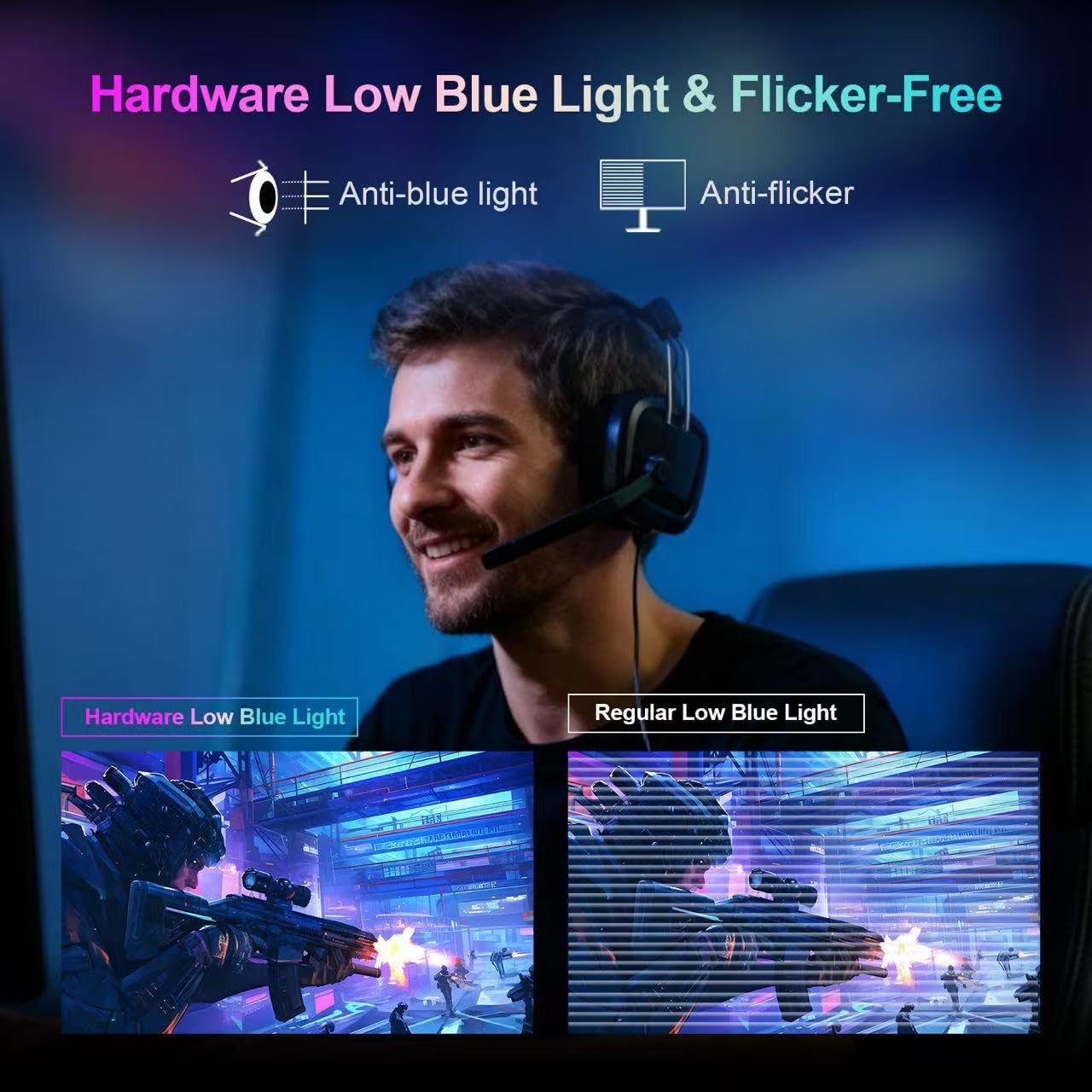 ArcticPro 27 Inch QD-OLED Gaming Monitor 240Hz, QHD 1440p, 0.03ms(GtG) view 7