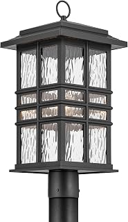 Kichler Beacon Square Post Light, Textured Black