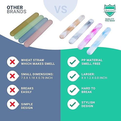 Miniatura 6 de UnicomT 4 fundas para cepillos de dientes de viaje con orificios de drenaje, portacepillos de plástico transpirable y portátil, ideal para camping,