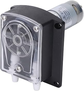 Head Peristaltic Pump, DC12V 1500ml Min, Food Grade Silicone Tubing, DC Gear Motor, for Washing Machines, Dishwashers, Printing EquipmentInk Delivery, Food Machinery