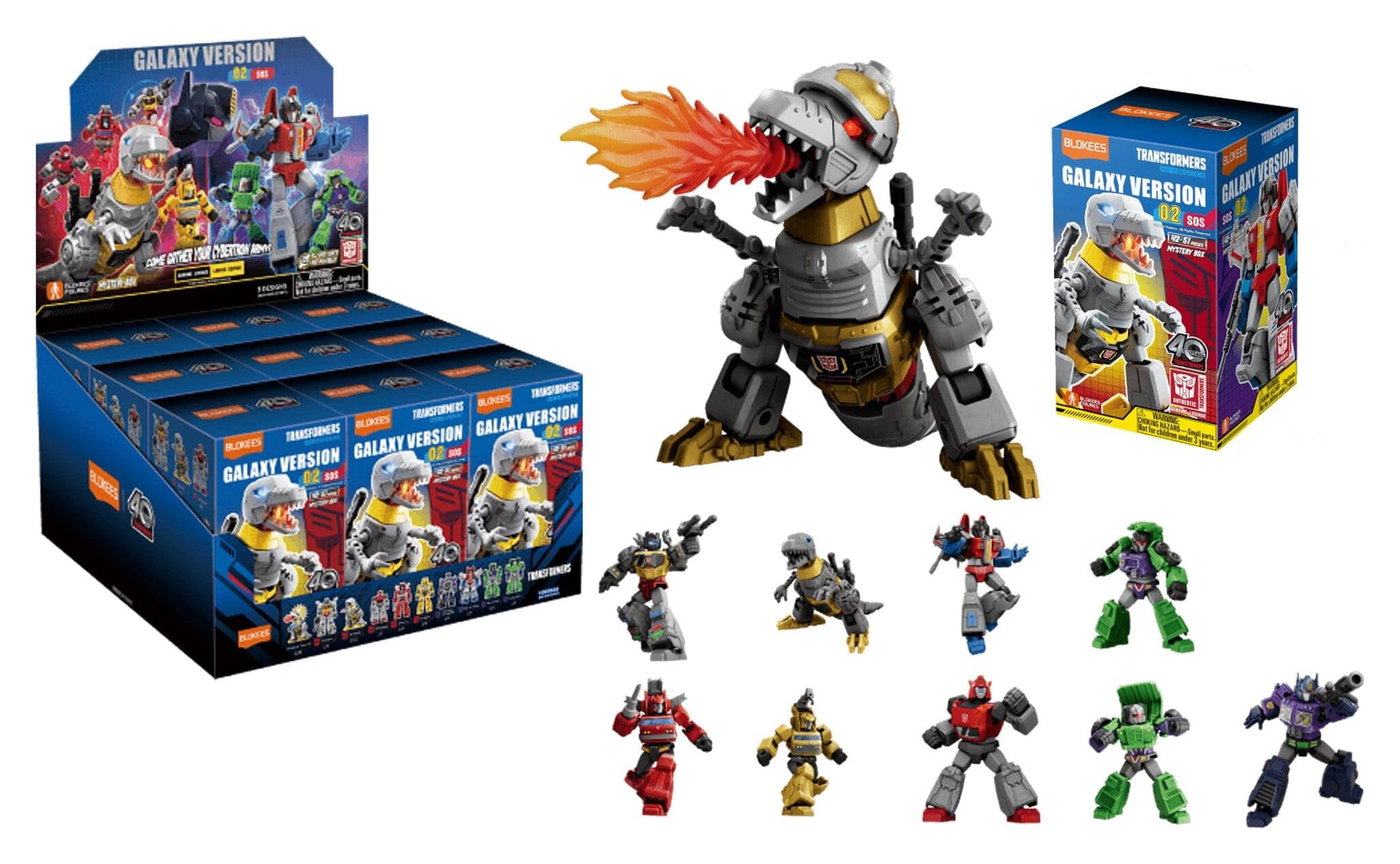 Blokees Transformers Galaxy Version 02 SOS Model Set for Children Aged 12 Years and Above, Surprise Robot to Snap Together, Movable Elements, Collectable Model, 1 of Multiple Models