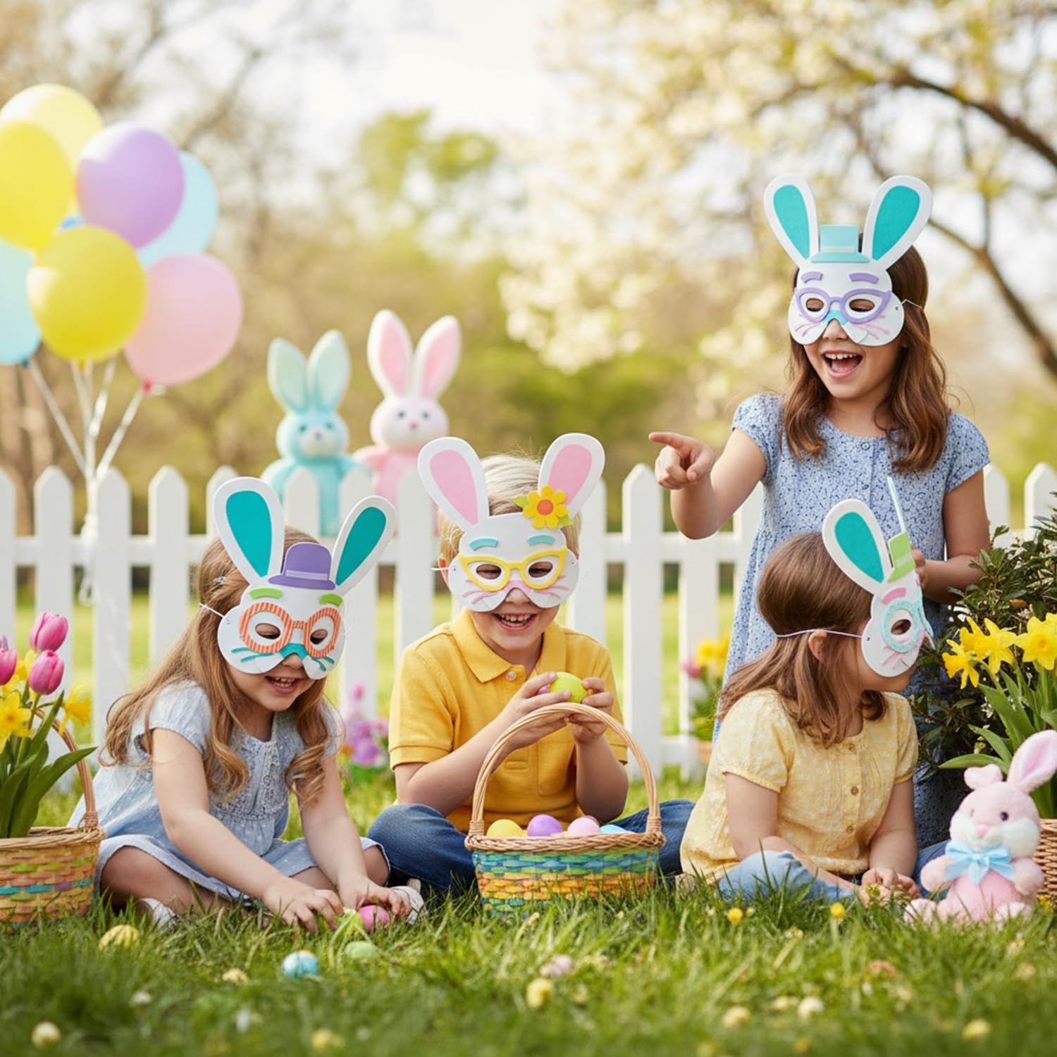 Easter Bunny Mask Ck-12 - Crafts for Kids and Fun Home Activities