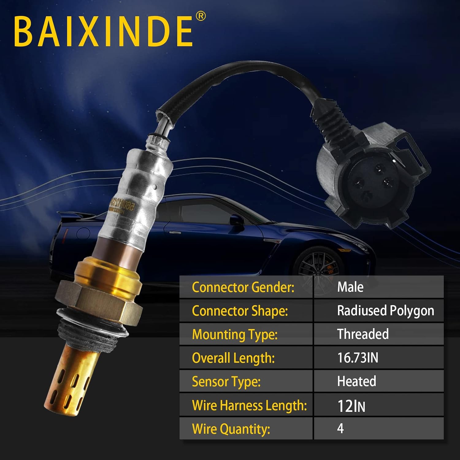 Oxygen Sensor 234-4078 13138 O2 Sensor Compatible with Chrysler 300M Dodge Dakota Jeep Grand Cherokee Wrangler Plymouth Replace OE# 56041213AG