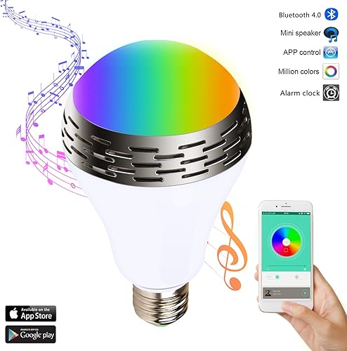Miric Smart GlA hbirne Intelligente musik RGB Farbe LED mit 4 0
Bluetooth Lautsprecher verschiedenen farben Licht Musik Audio
Kostenlose Smartphone-App fA r Zuhause und BA hne : PA- und
Buhnentechnik