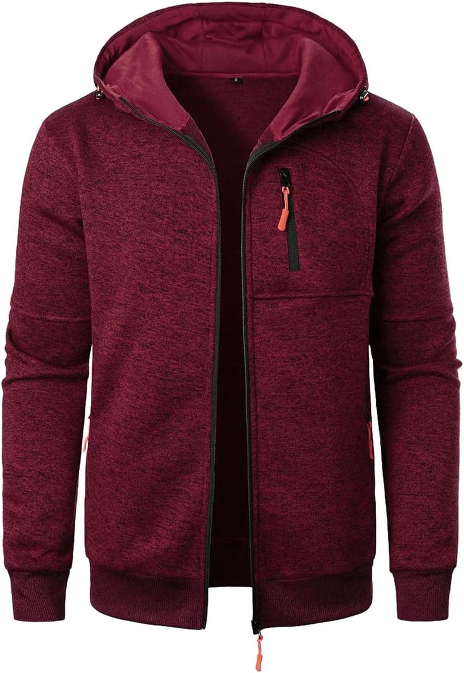 Mens Sports Fitness Casual Sweatshirt Cardigan Hooded Jackets Baseball Jacket Fashion Wear Comfortable Fashion