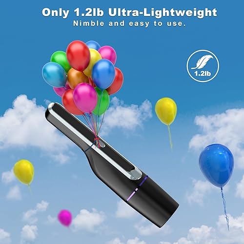 Miniatura 2 de Aspiradora de mano, aspiradora de automóvil con motor sin escobillas y potente succión de 14000 Pa, 1.2 libras de luz, luz LED, mini aspiradora