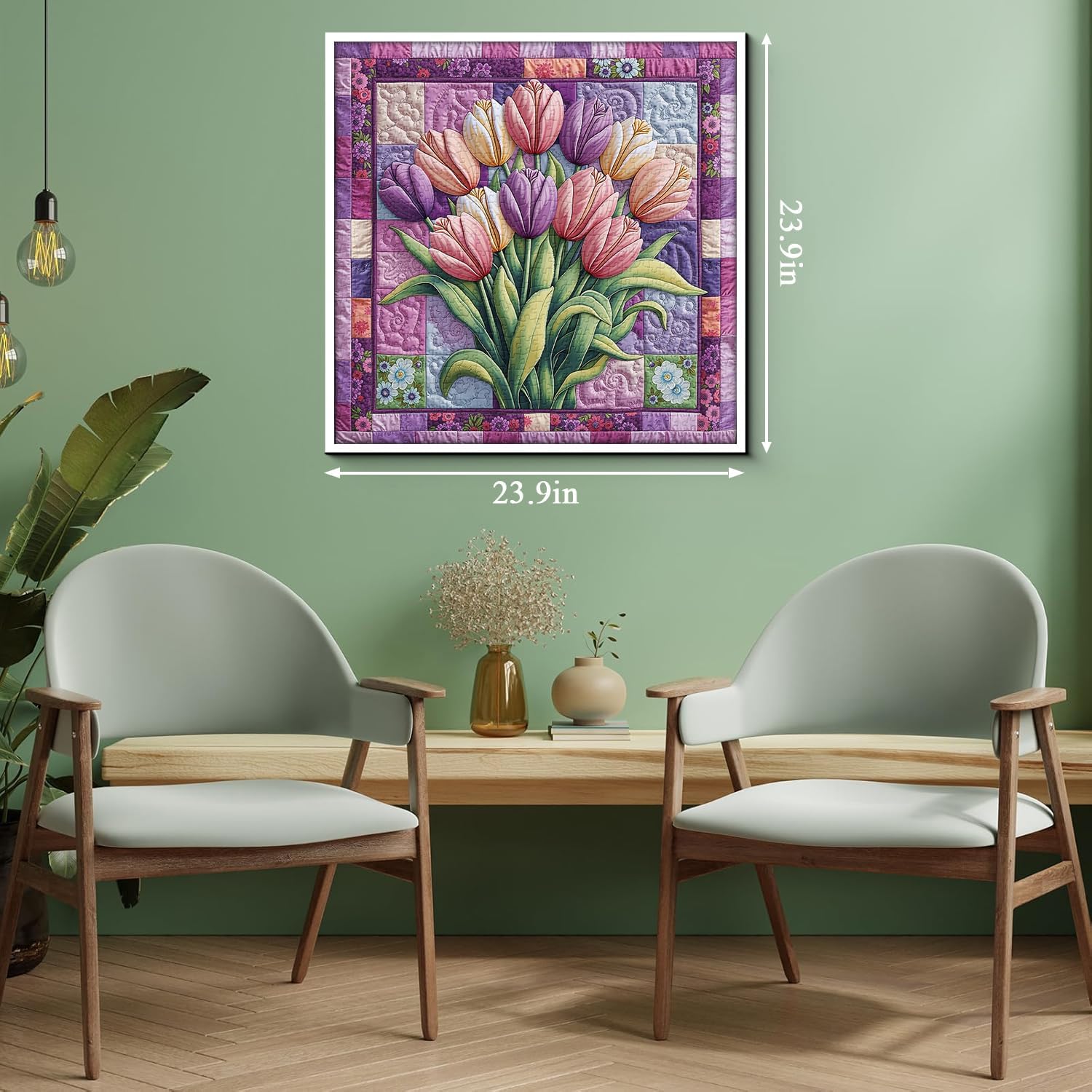 Tulips Puzzles for Adults 1000 Pieces, Tulip Flower Garden Jigsaw Puzzles, Colorful Floral Plant Puzzle