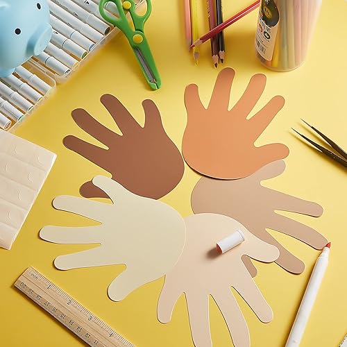 Miniatura 7 de Qilery 200 piezas de recortes creativos multiculturales de 5.5 x 4.8 pulgadas para aula, diversidad multicultural, proyectos de manualidades, unidad