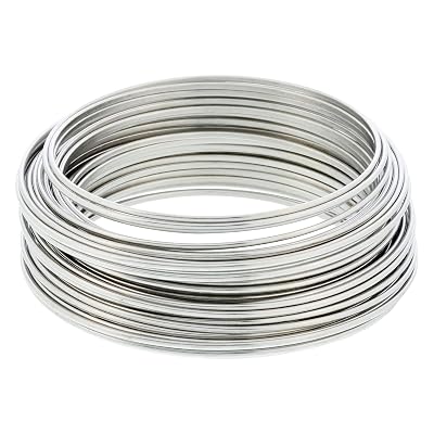 10Ga 2.5mm 3FT 304 Stainless Steel Wire for DIY Arts & Crafts, Jewelry Making, Bonsai Training & Garden
