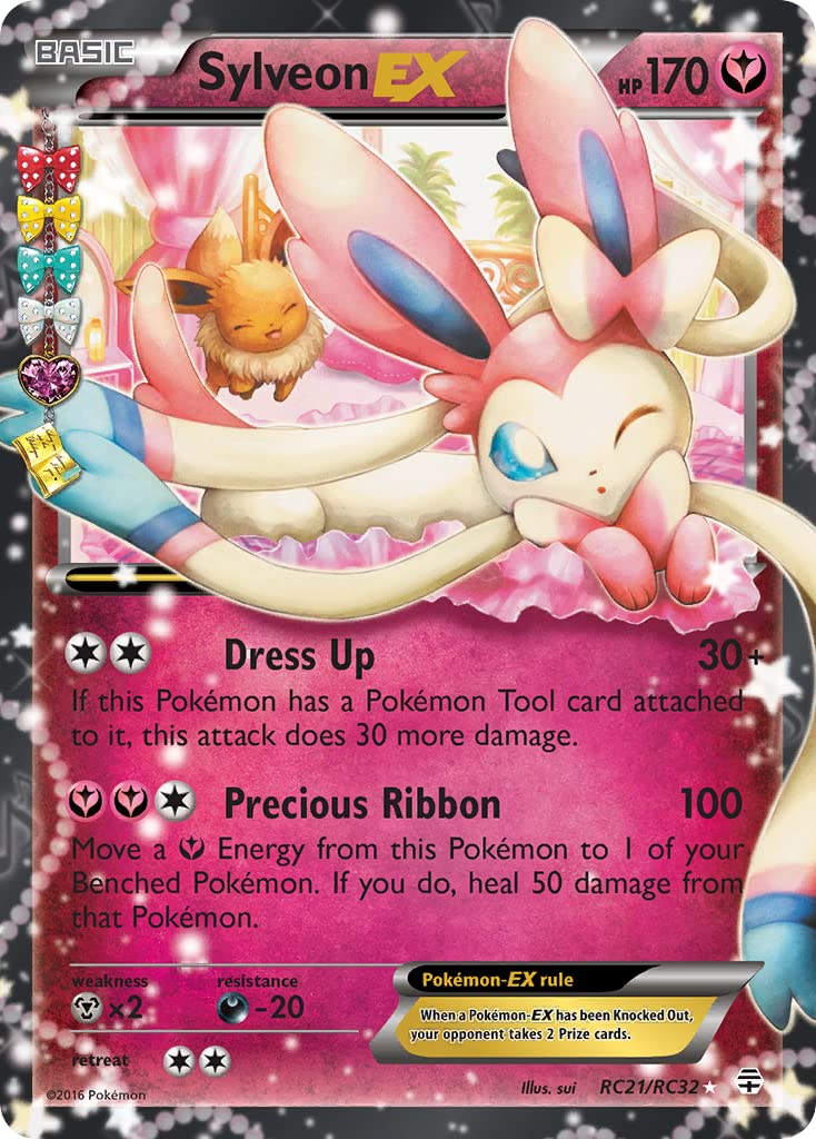 Pokemon Sylveon EX Holo Foil RC21/RC32 Generations Eeveelution