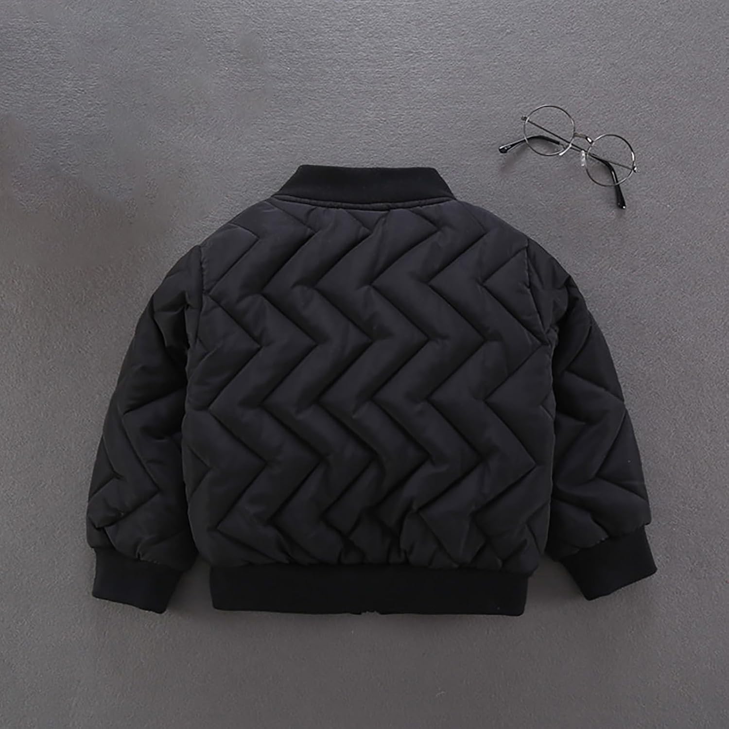 Toddler Baby Boys Winter Coat Thick Puffer Down Jacket Kids Baseball Varsity Bomber Jacket Coat Zip up Outwear