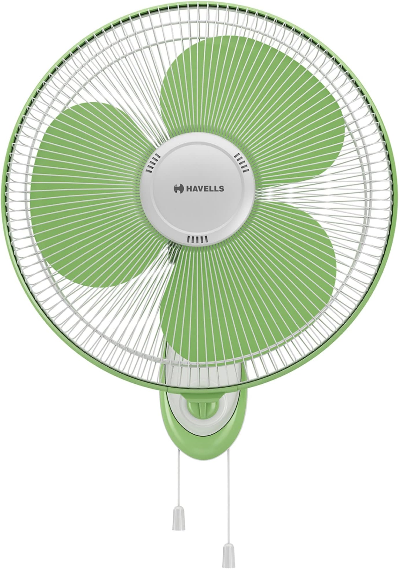 Havells Gatik Neo 400mm Wall Mounted Fan | High-Performance, Wall Fan for Kitchen & Home, Smooth Oscillation, 100% Copper Motor | 3-Speed Control, 2-Year Warranty | (Pack of 1, White Green)