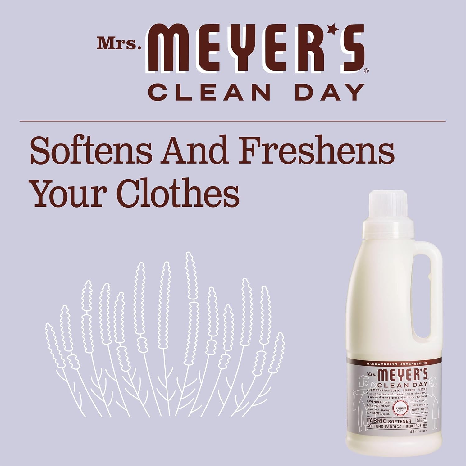 Mrs. Meyer's Lavender Fabric Softener 32 oz. (Pack of 6)