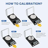 Vista 4 de Escala digital miligramos de 3.53 oz/0.00 oz de recargabilidad, báscula de joyería portátil de alta precisión, escala de polvo, microescala
