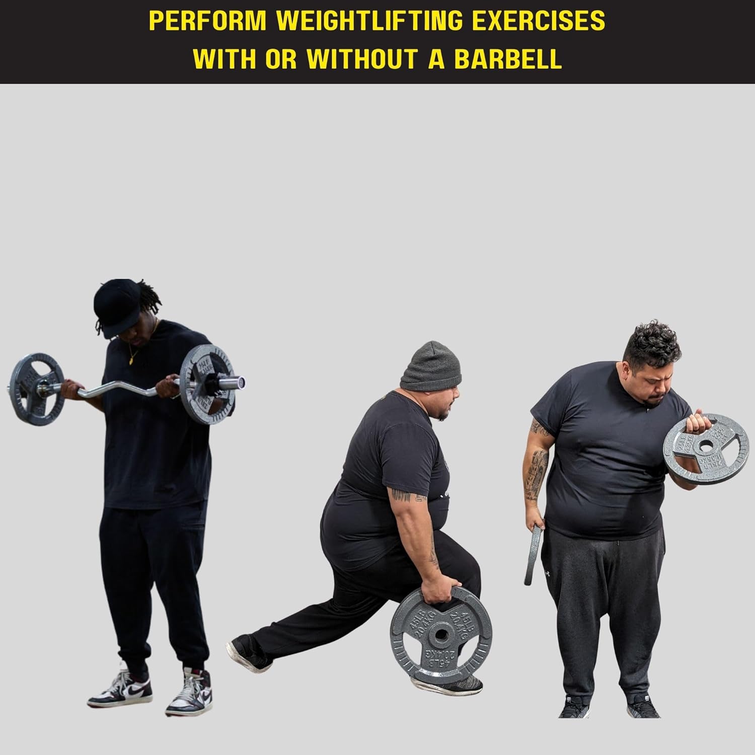 Pesas 10 Kg Placa De Peso Olu00edmpica Tri-Grip 10kg Discos Mancuernas