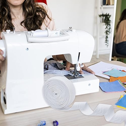 Miniatura 6 de GORGECRAFT Cinta elástica de silicona antideslizante de 5 yardas de 1 pulgada de ancho, banda de agarre elástica de goma, correas elásticas para