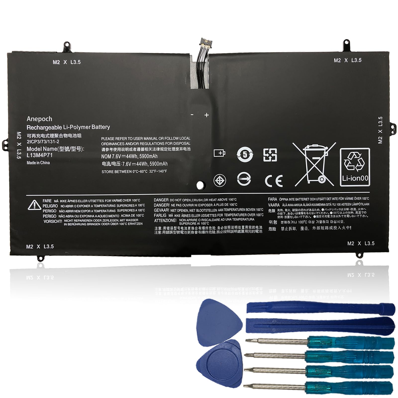 Amazon.com: Anepoch L13M4P71 Laptop Battery Replacement for Lenovo