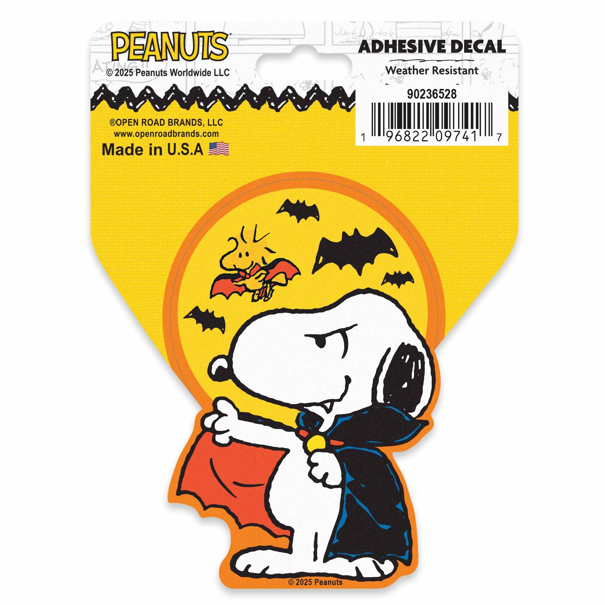 snoopy peanuts スヌーピー ハロウィン　pvc レア Amazon.com - Peanuts Snoopy The Vampire Adhesive Vinyl Decal