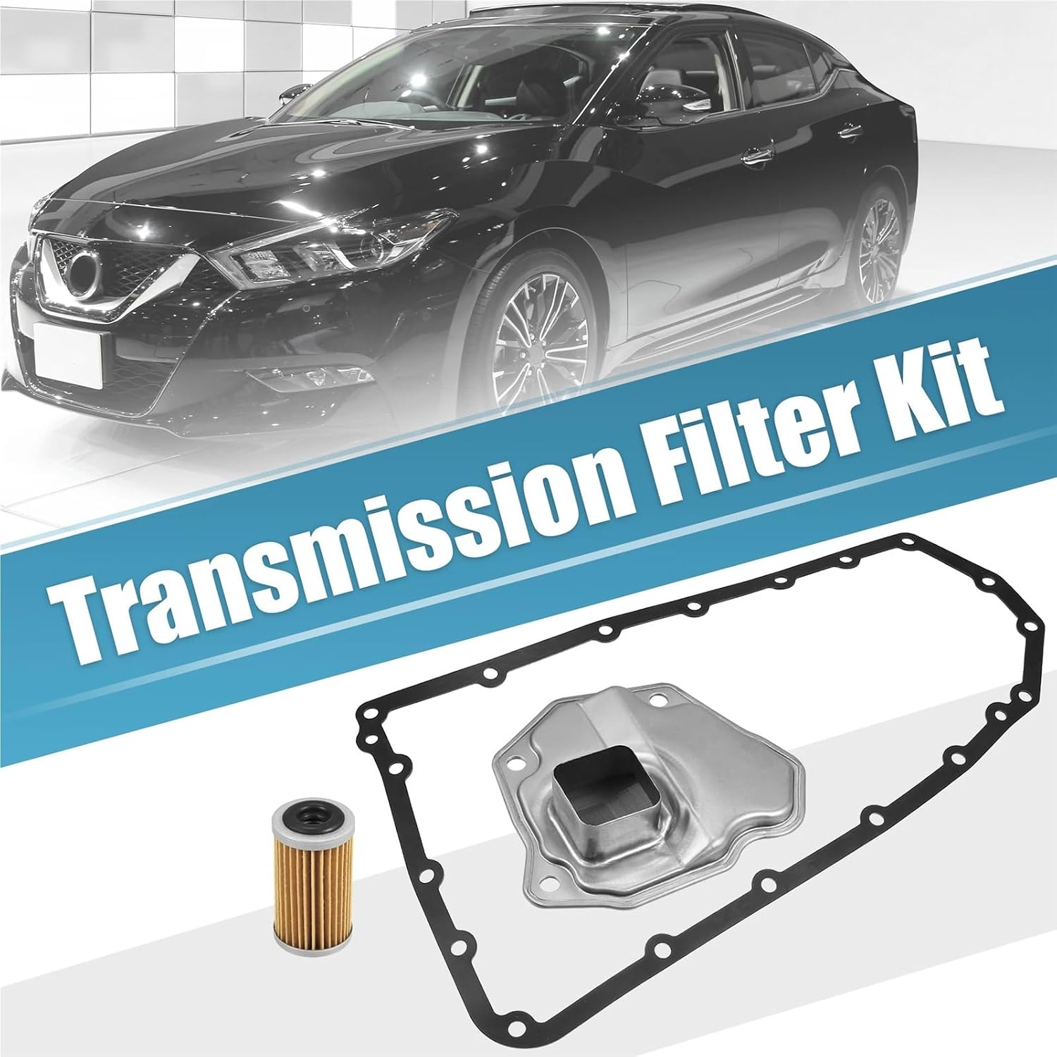 ‌Sump Pan‌ Transmission Filter Oil Pan Gasket Fit for Nissan Fit for Altima 2.5L 2007-2013 Fit for Nissan Fit for Rogue 2008-2016 Oil Sump‌