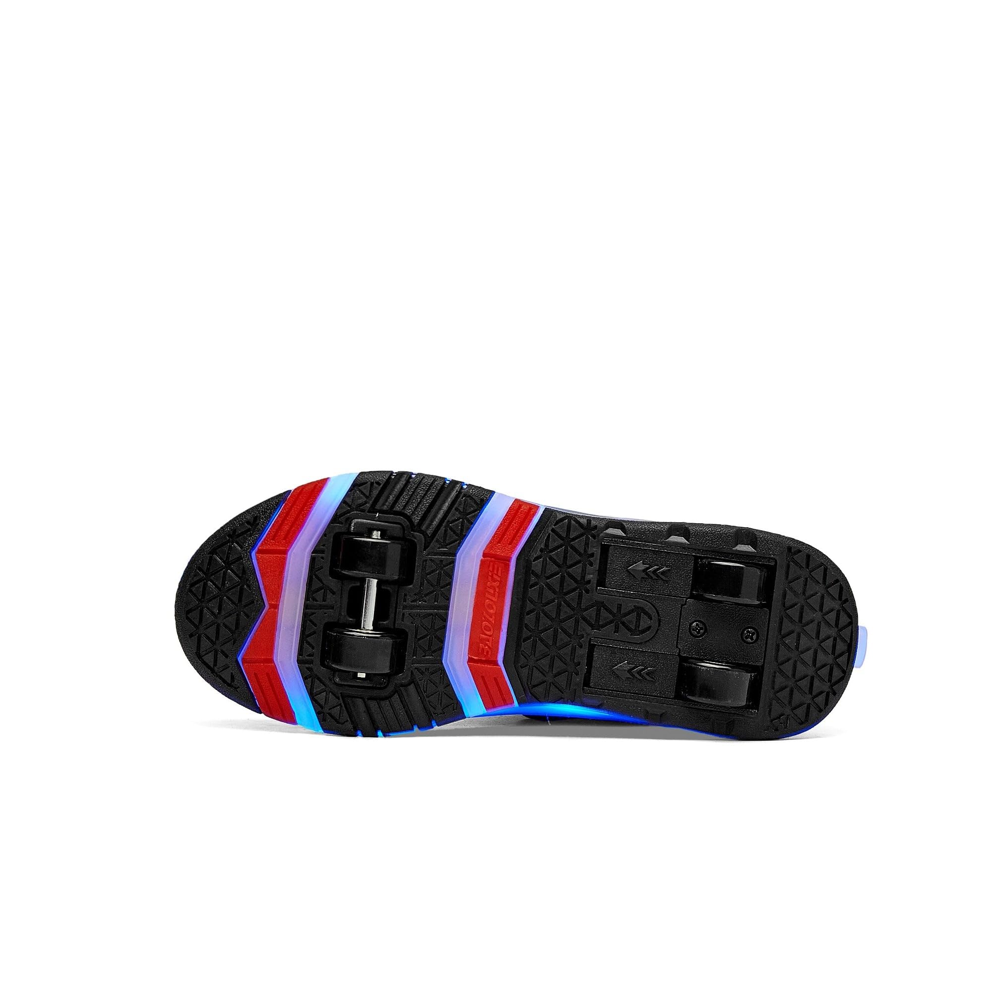 Scarpe Ragazza da Ragazzo con Ruote, 2 in 1 per Bambini, con rotelle, per Skateboard, Sneakers