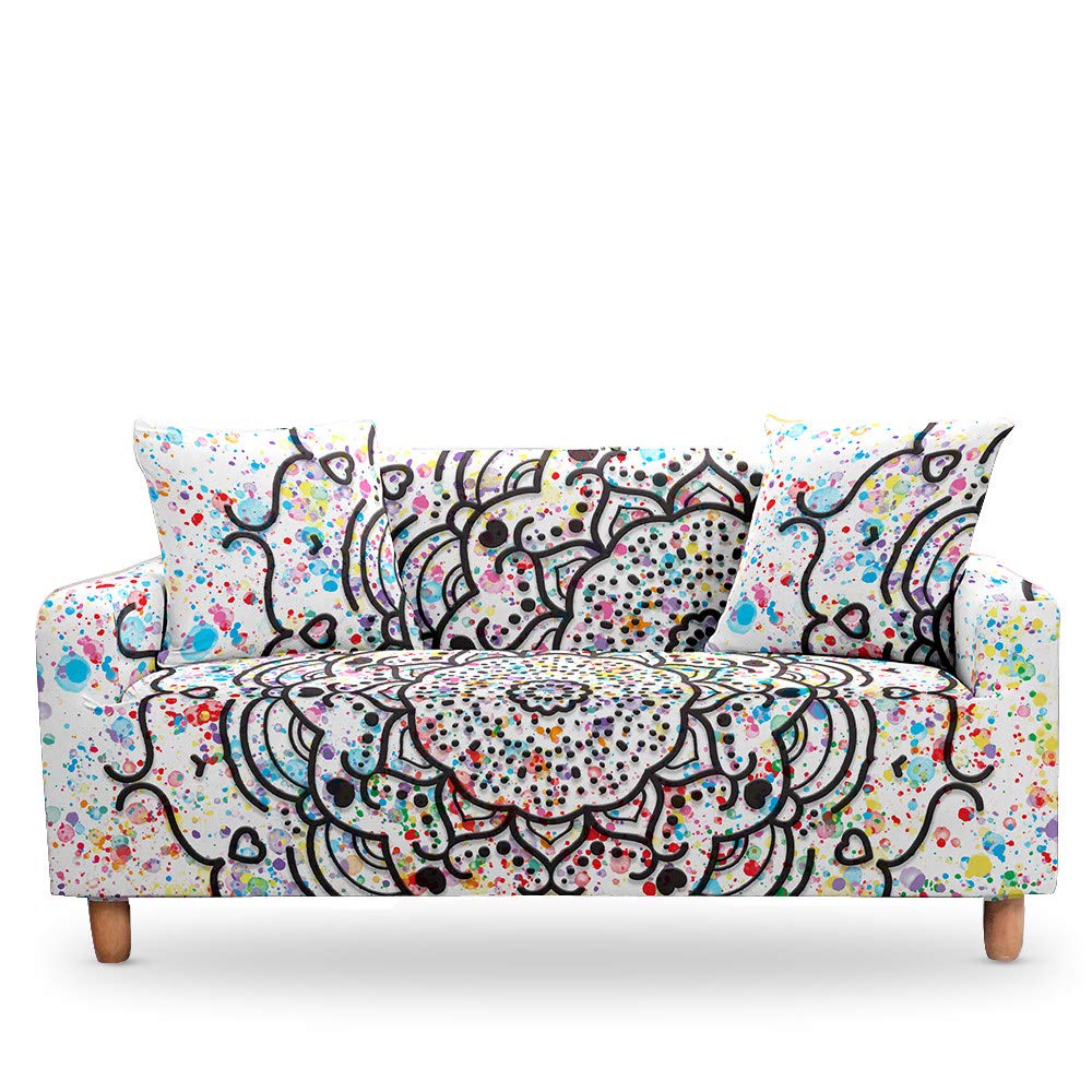 Housse de canapé extensible 3 places élastique pour fauteuil