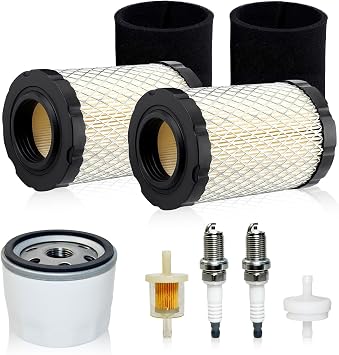 Air & Oil Filter Tune Up Kit for Husqvarna YTH22V46 YTH18542 YTH24V48 YTA18542 YTA22V46 YTA24V48 YTH2348 YTH24V54 Z246 Z254 Lawn Mower, 17.5hp 19.5hp 20hp 21hp Engine.