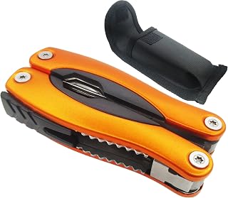 WIWUE GUO Needle Nose Pliers, Multi Tool, Hiking Essentials, Fathers Gifts, Pocket Knife, Multitool Pliers, Camping Knife with Holster and Nylon Sheath for Outdoor, Fishing, Hunting, Hiking