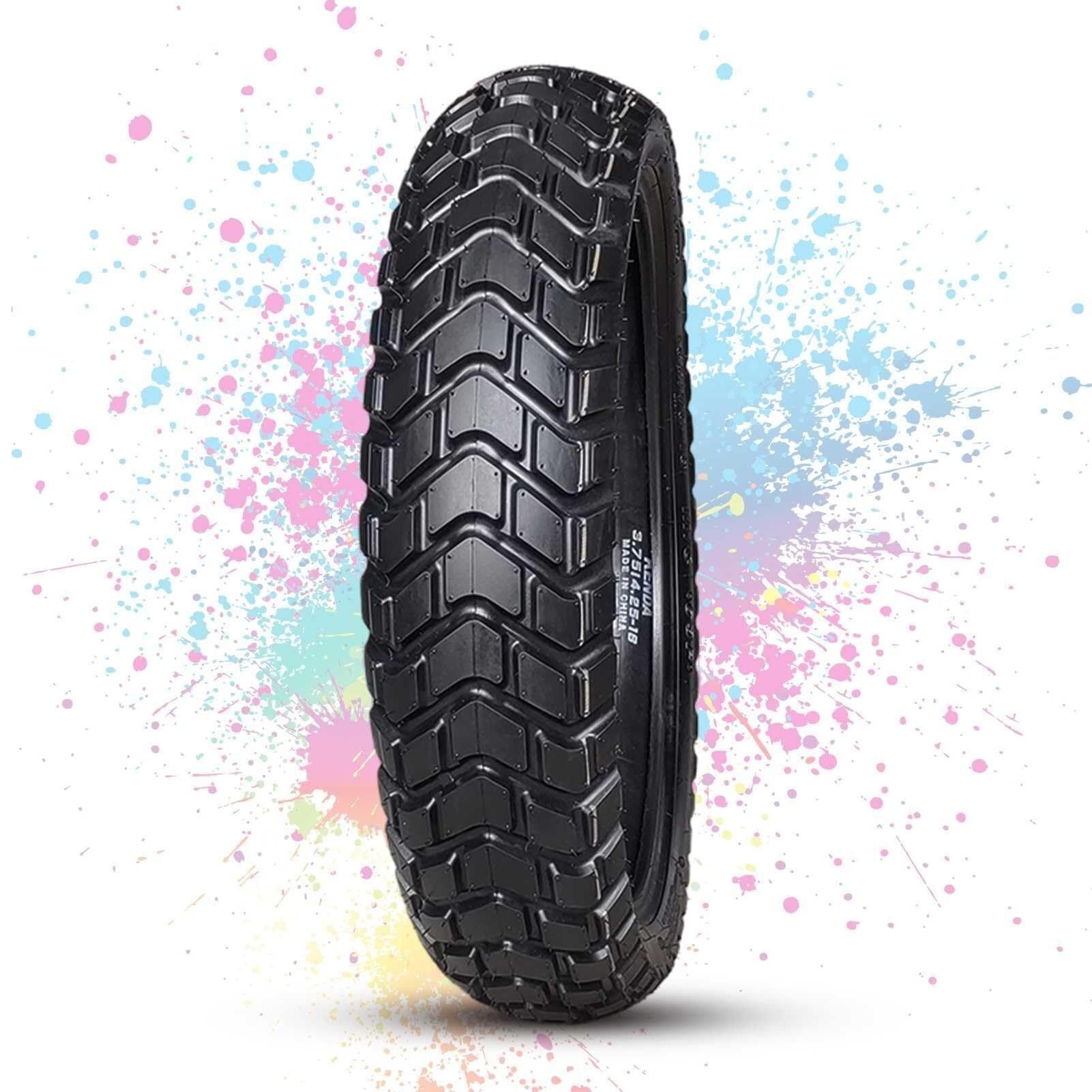 130/70-18 Opona z Niskim Wzorem Kolczastym, 130 70 18 Opona Terenowa do Motocykla, Wytrzymała Konstrukcja z Gumy, Doskonała Przyczepność do Skutera, Motoru i Cruiser Bike