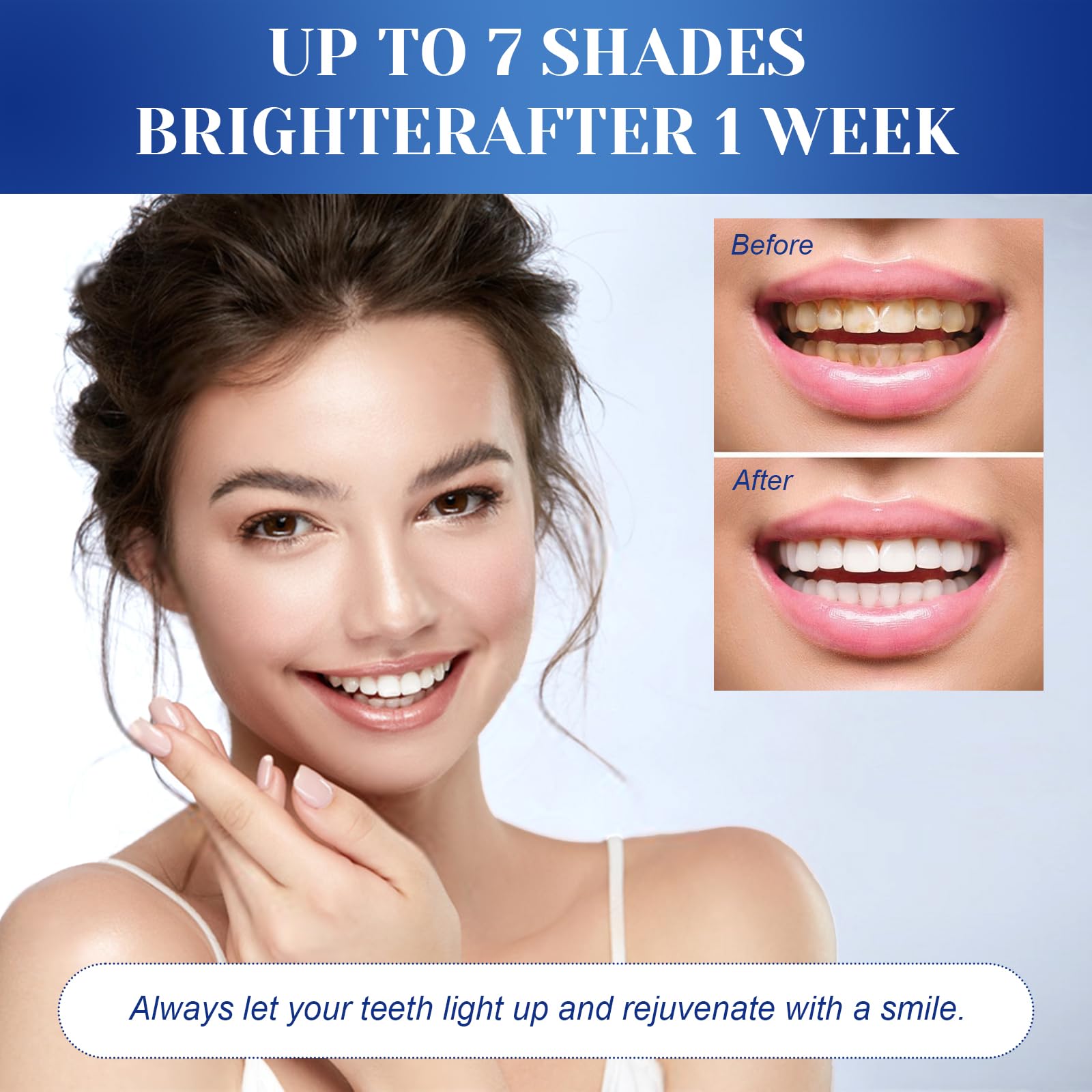 Lapiz Blanqueador Dental, 2 Piezas Gel Blanqueador de Dientes, Profesional Blanqueamiento Dental Efectivo, Sin Sensibilidad Eliminar Las Manchas Dentales