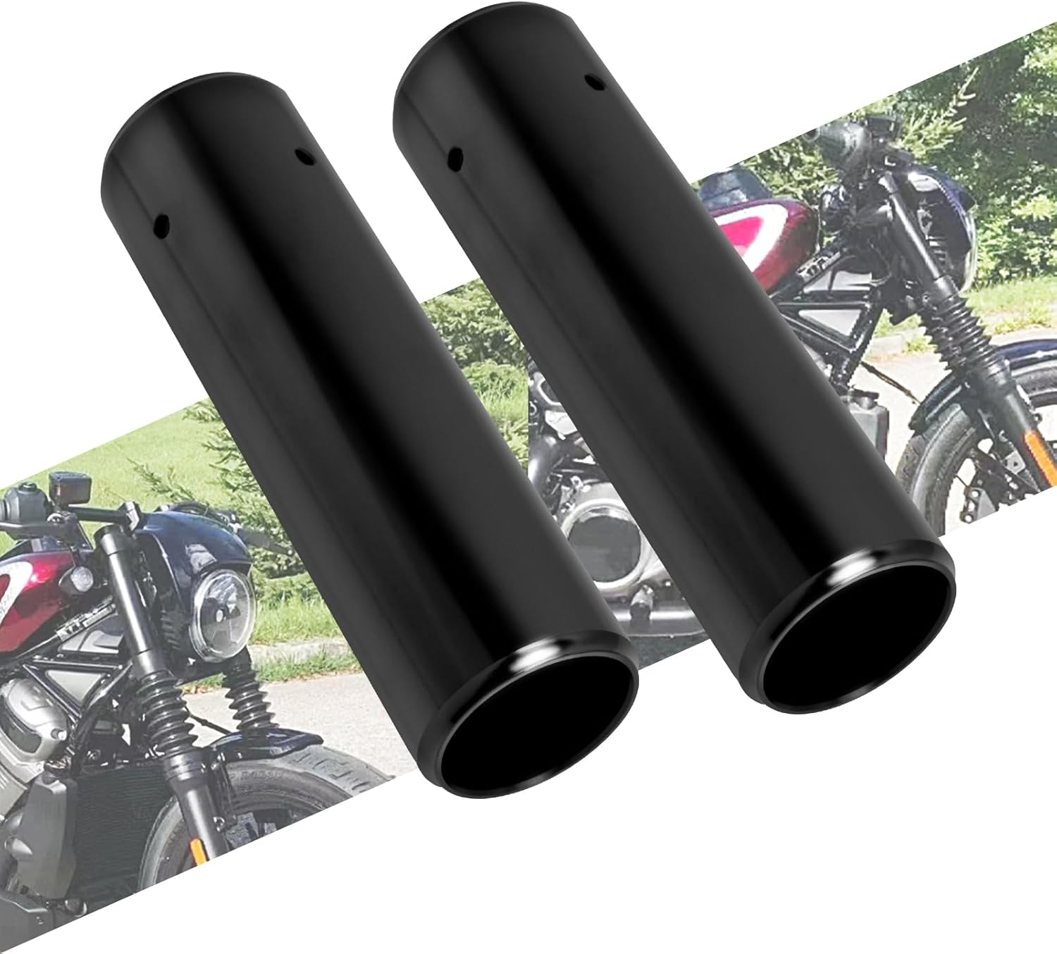 Motorcycle Front Fork Tube Covers Protector Shock Boots Cover Fit for Harley Nightster 975 RH975 RH 975 2021 2022 2023 Style A