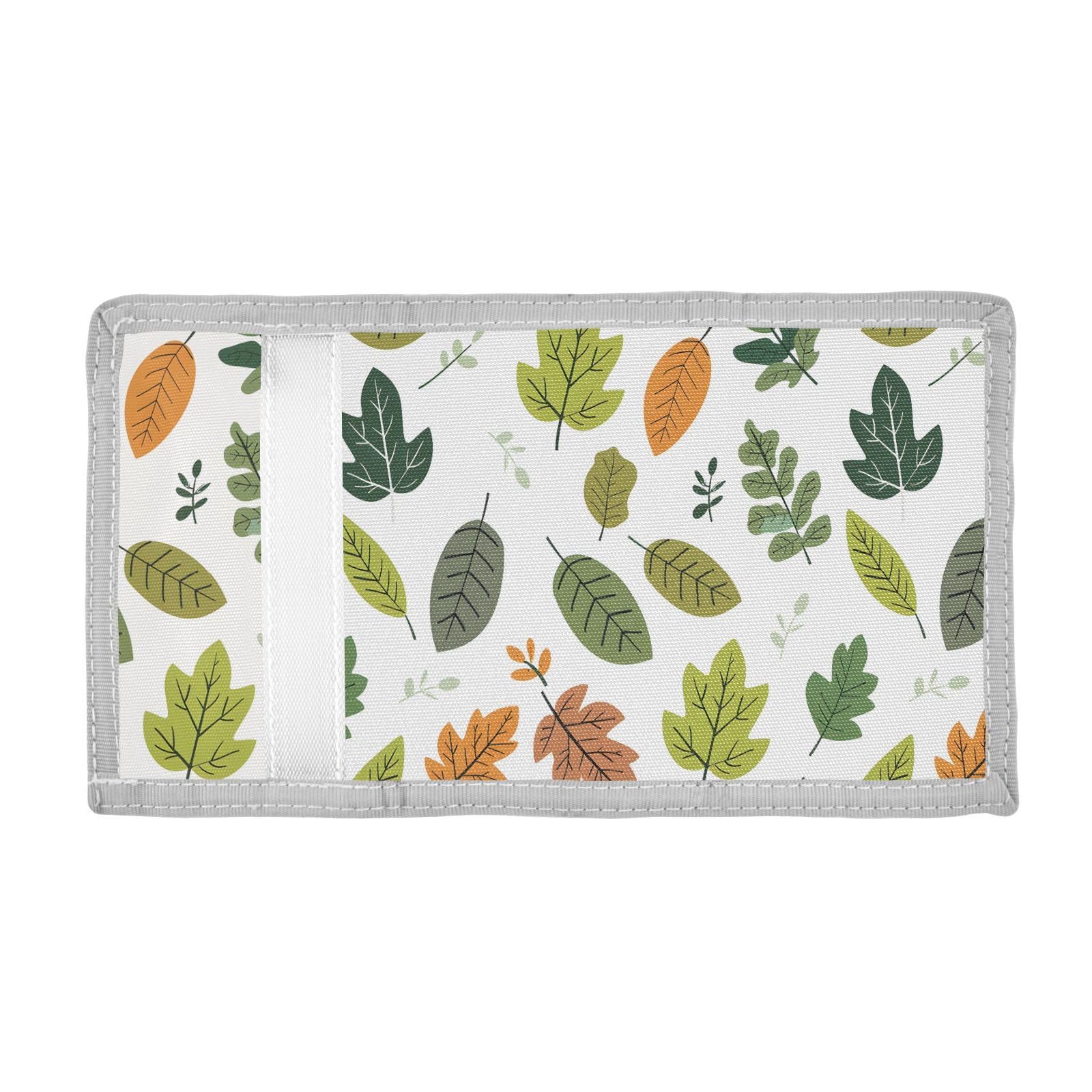 ALAZA Kids Wallets for Boys Girls Toddler Trifold Wallet Children Small Leaves with Zipper Coin Pocket