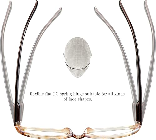 Miniatura 5 de 4 pares de lentes para lectura con bloqueo de luz azul para mujeres y hombres