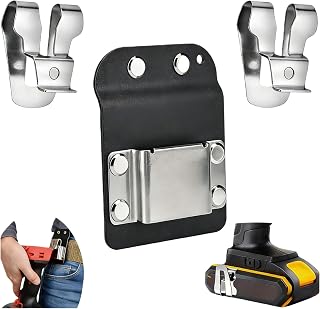 Drill Holder Belt Clip Holster for Cordless Drill Impact Driver Screwgun Fits 633586002 Ryobi Ridgid 18V Makita Power Drill Tools Nailers Up to 2" Belt