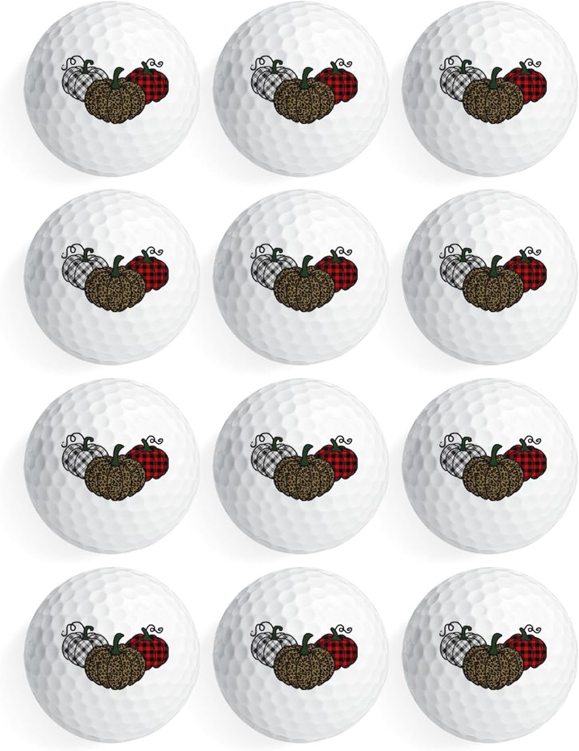 CafePress Patterned Pumpkins Novelty Golf Balls (Pk of 12)