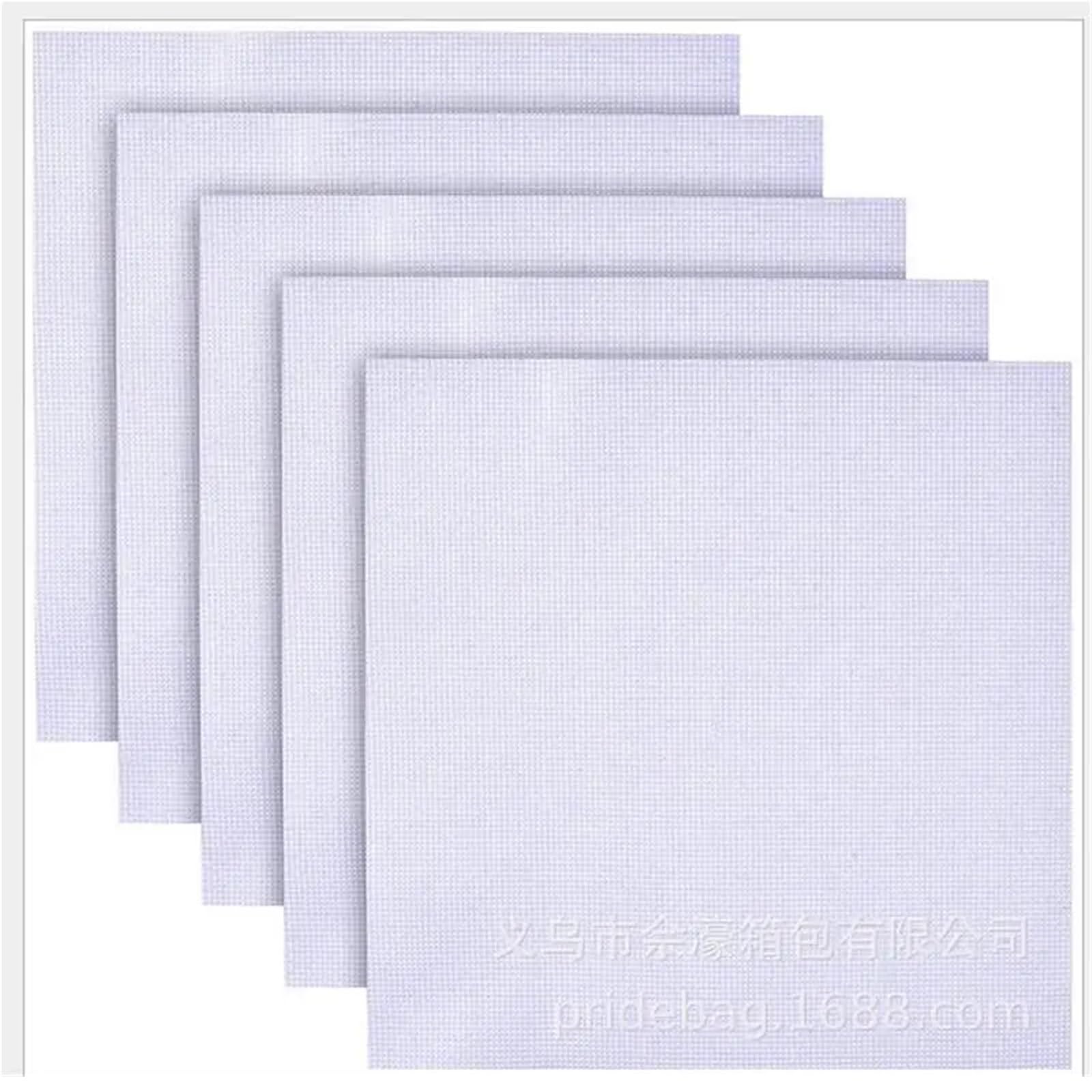 28ct 18ct 16ct 11ct Cloth Cross Stitch Fabric Canvas DIY Handcraft Supplies Stitching Embroidery Craft(11CT,50x50cm)