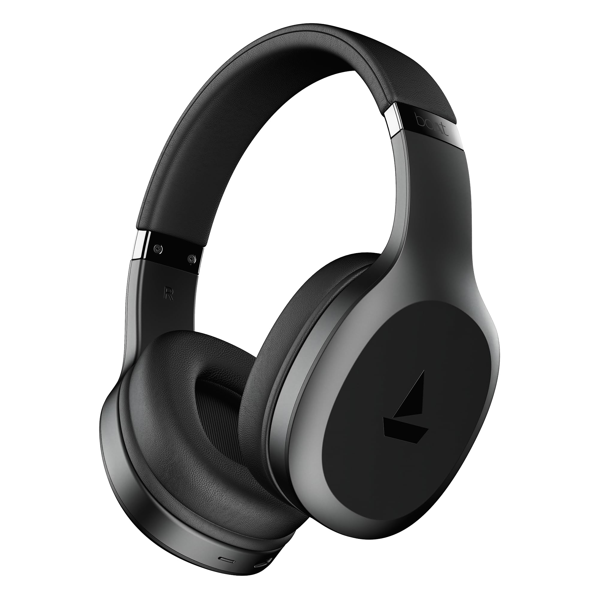 boAt Rockerz 412 (2025 Launch), 60Hrs Battery, 40mm Drivers, 40ms Low Latency, ENx Tech, Integrated Controls, v5.4 Bluetooth Headphones, Wireless Headphone with Mic (Active Black)