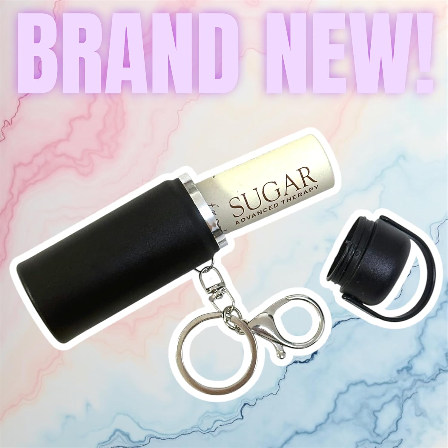 Mini Tumbler Keychain Cute Charms Chapstick Lip Balm Holder for Bag image 3