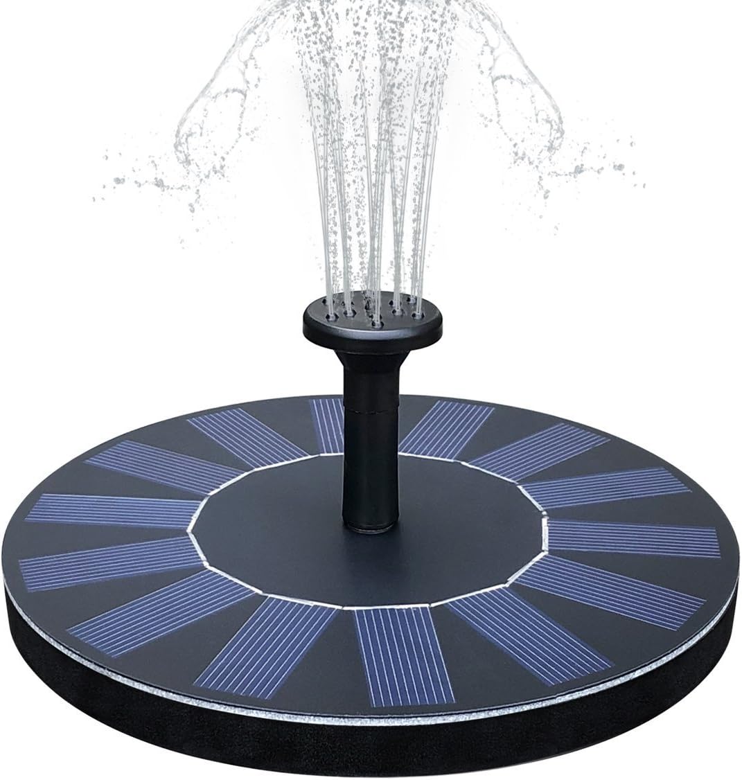 Yaogroo Solar Fountain Pump, Solar Powered Water Fountain Pumps Panel Kit Outdoor Submersible Pump for Pond, Pool, Patio, Aquarium, Fish Tank