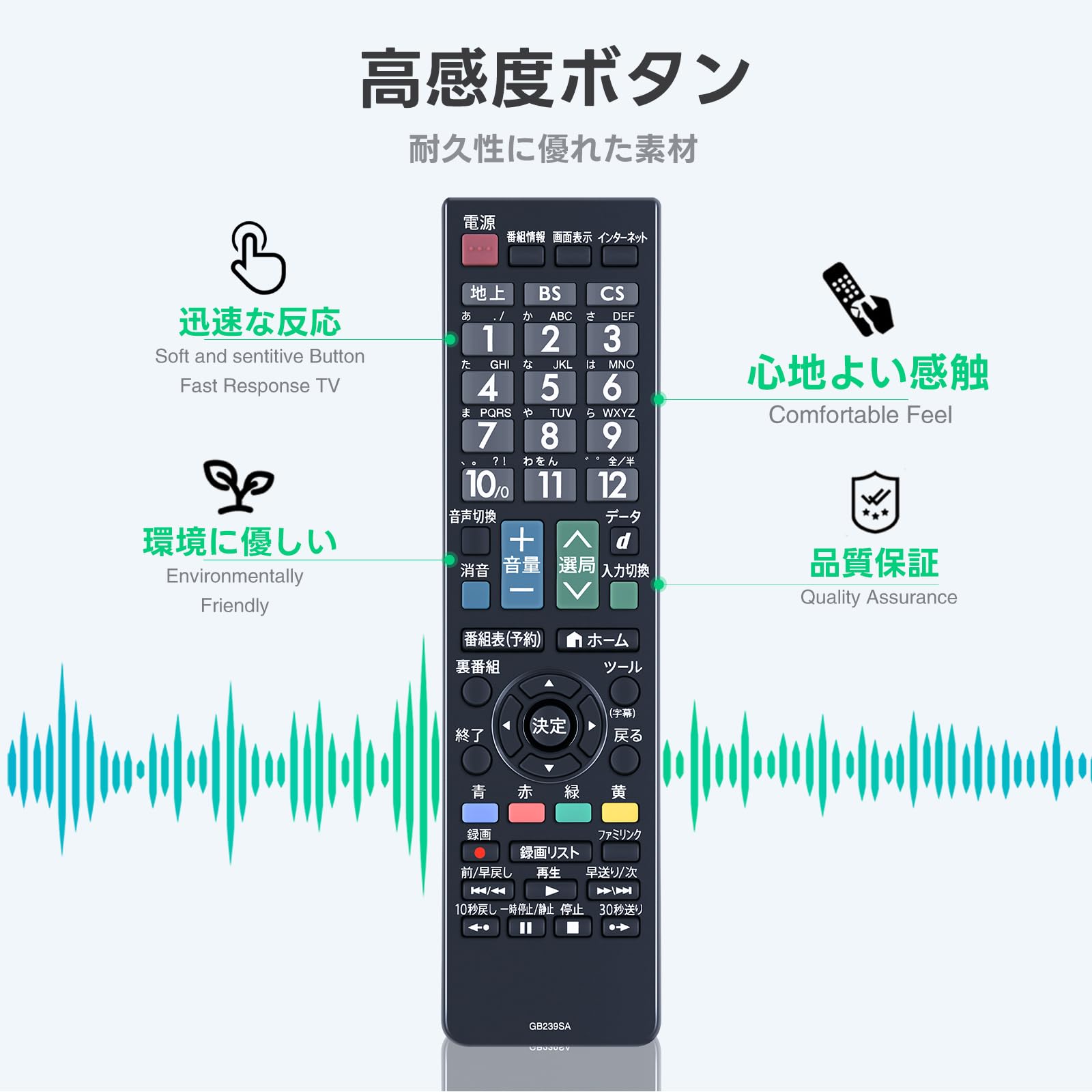 Amazon | テレビリモコン GB239SA for SHARP シャープリモコン