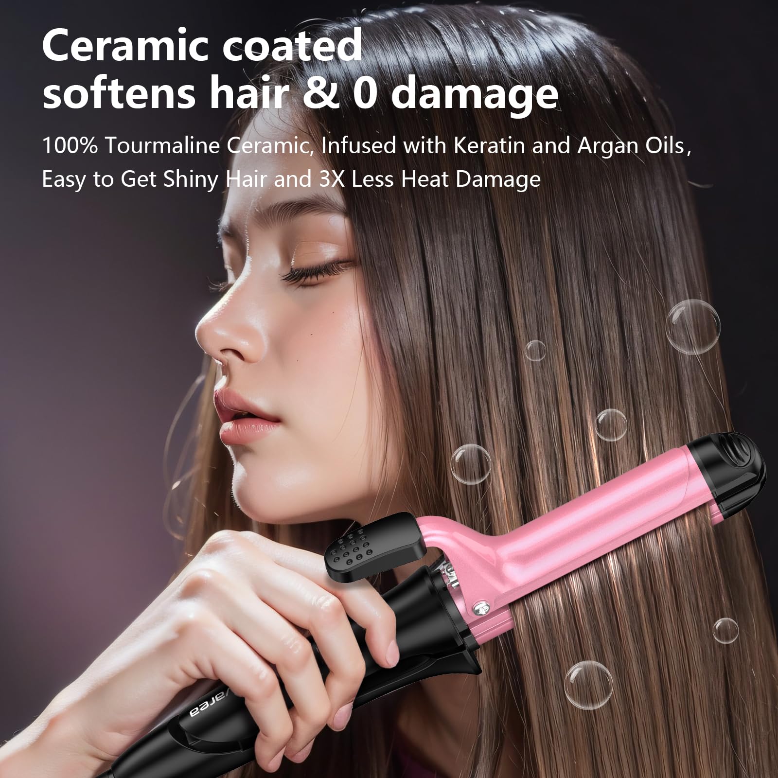 2-in-1 Hair Straightener and Curler with Ceramic Plates